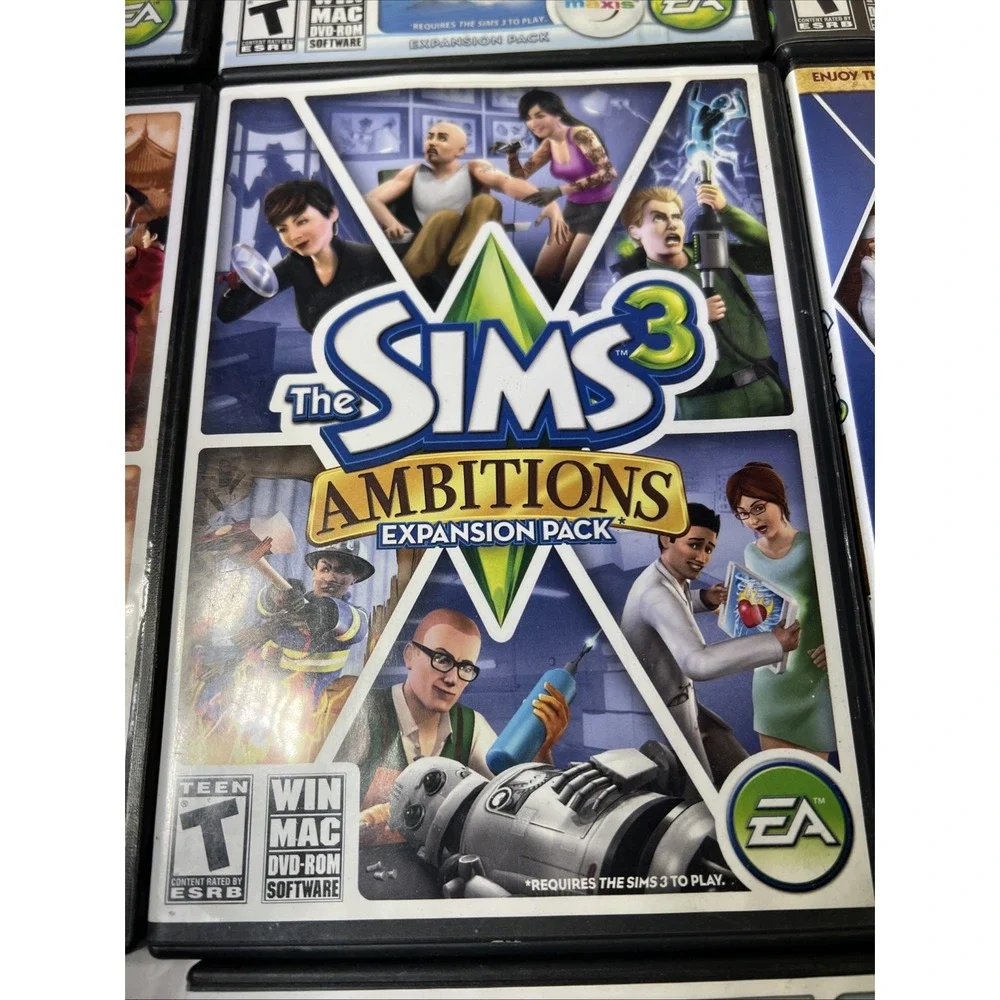 Lot Of 7 The Sims 3 Pc Cd ROM Computer Games